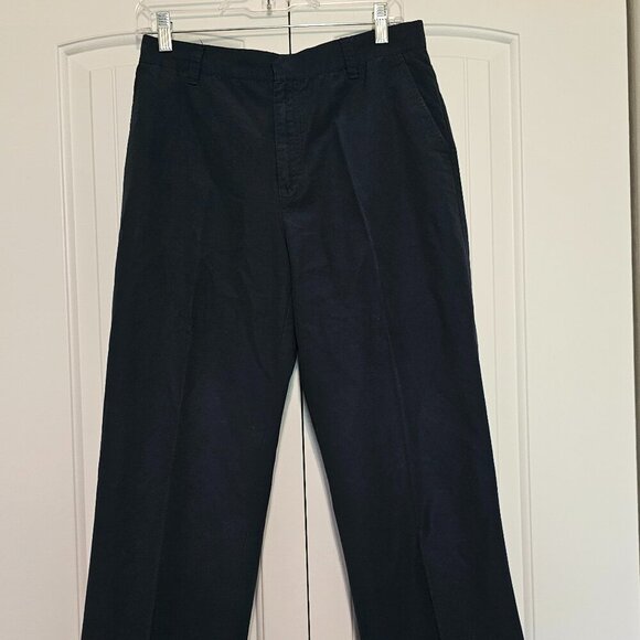 Women's Lauren Ralph Lauren Ripstop Pants Adjustable Snap Hem Navy Blue Size 8 - Picture 1 of 8